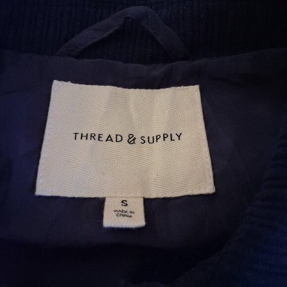 Thread & Supply Women's Size Small Navy Blue Hughes Lightweight Jacket - Picture 7 of 15